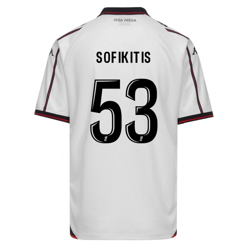 Danxen Uomo Maglia Yanis Sofikitis #53 Nero Bianco Kit Gara Away 2026/27 Maglietta