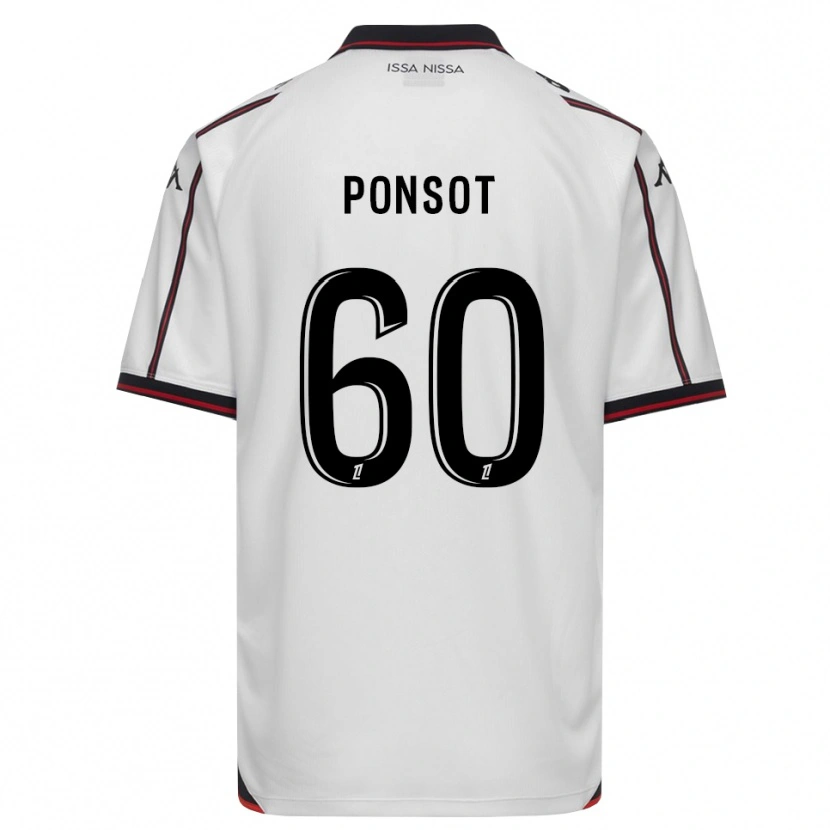 Danxen Uomo Maglia Martin Ponsot #60 Nero Bianco Kit Gara Away 2026/27 Maglietta
