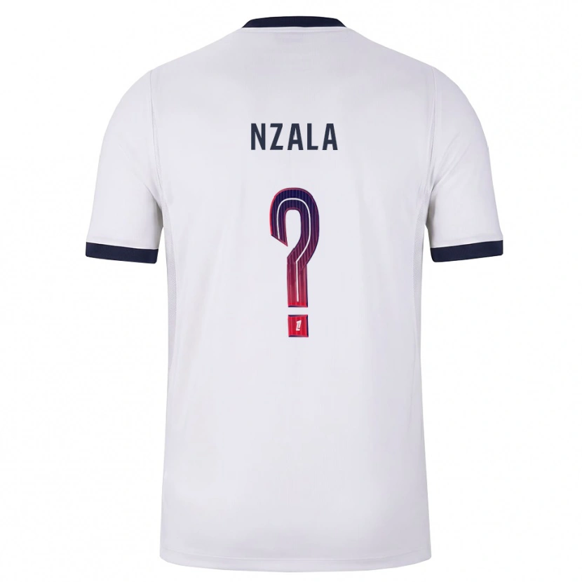 Danxen Uomo Maglia Emmanuel Nzala #0 Bianco Nero Rosso Kit Gara Away 2026/27 Maglietta