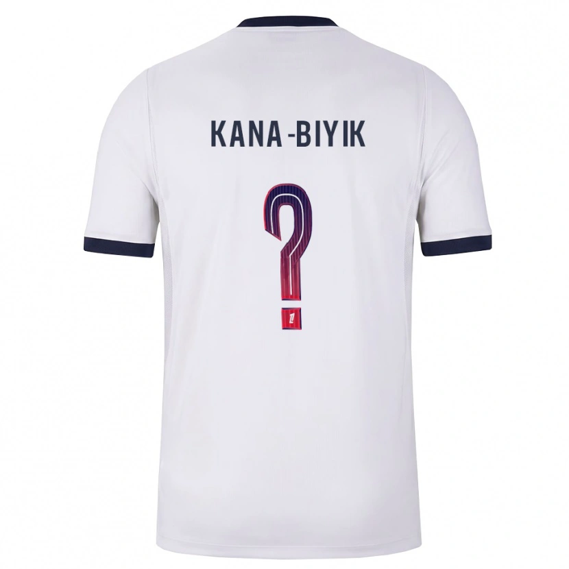 Danxen Uomo Maglia Lorenzo Kana-Biyik #0 Bianco Nero Rosso Kit Gara Away 2026/27 Maglietta