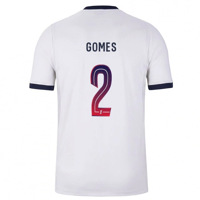 Danxen Uomo Maglia Nicolas Gomes #2 Bianco Nero Rosso Kit Gara Away 2026/27 Maglietta