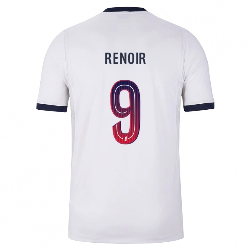 Danxen Uomo Maglia Eddrick Renoir #9 Bianco Nero Rosso Kit Gara Away 2026/27 Maglietta