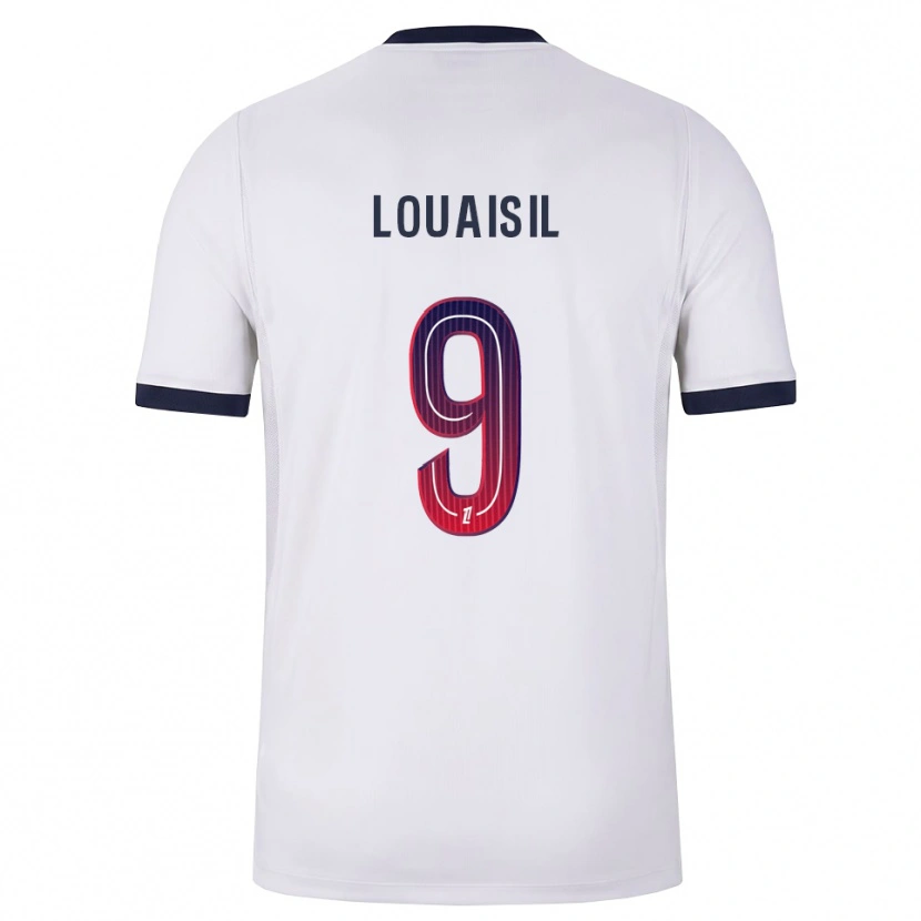 Danxen Uomo Maglia Kévin Louaisil #9 Bianco Nero Rosso Kit Gara Away 2026/27 Maglietta