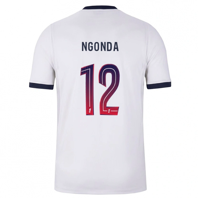 Danxen Uomo Maglia Merdi Ngonda #12 Bianco Nero Rosso Kit Gara Away 2026/27 Maglietta