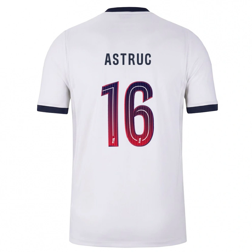 Danxen Uomo Maglia Maxime Astruc #16 Bianco Nero Rosso Kit Gara Away 2026/27 Maglietta