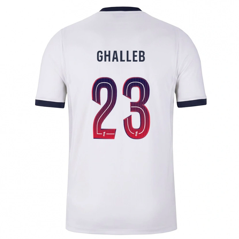 Danxen Uomo Maglia Edem Ghalleb #23 Bianco Nero Rosso Kit Gara Away 2026/27 Maglietta