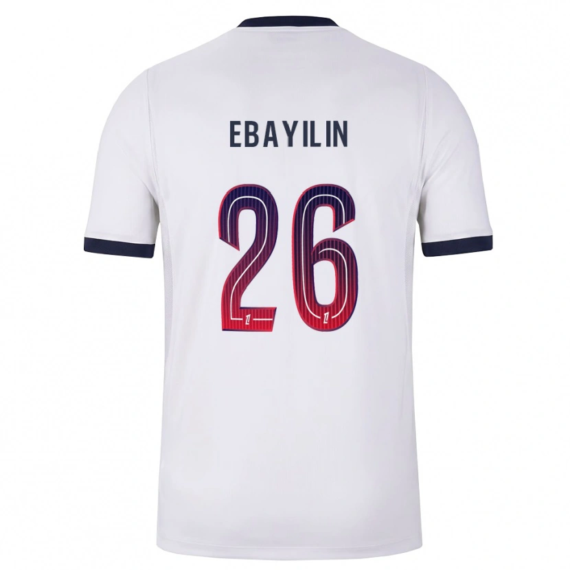 Danxen Uomo Maglia Anaïs Ebayilin #26 Bianco Nero Rosso Kit Gara Away 2026/27 Maglietta
