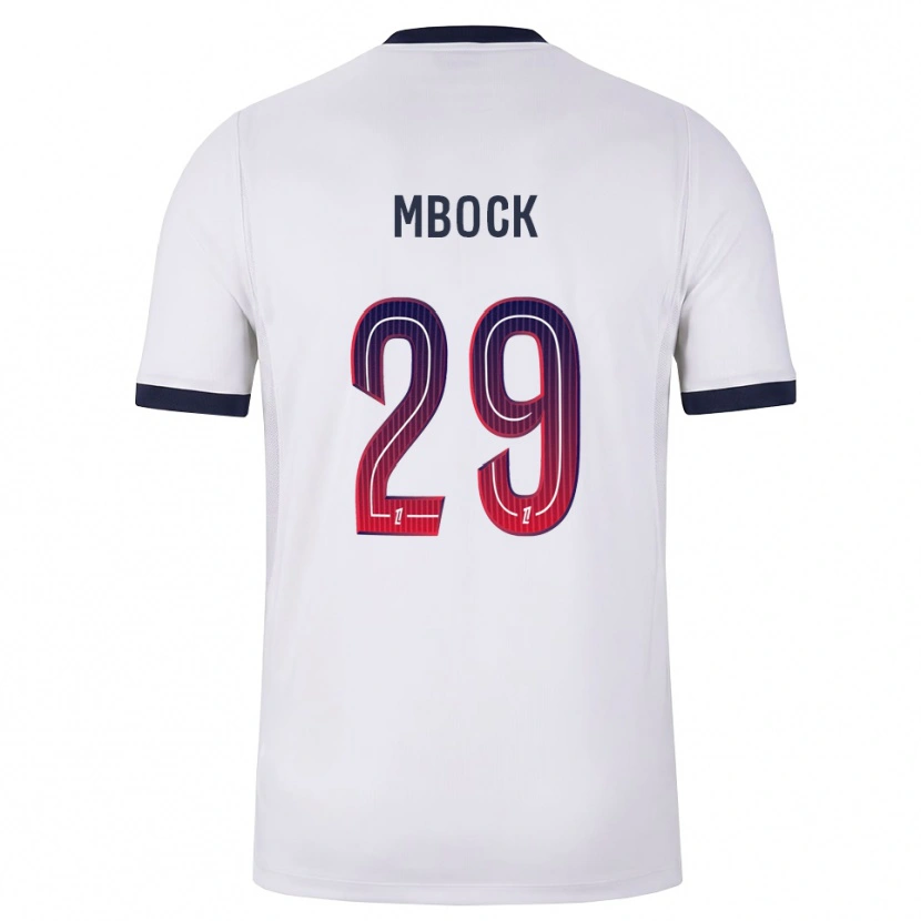 Danxen Uomo Maglia Griedge Mbock Bathy #29 Bianco Nero Rosso Kit Gara Away 2026/27 Maglietta