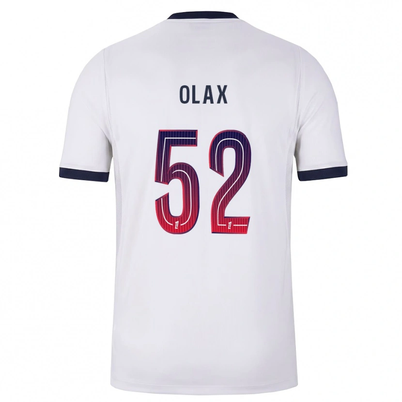Danxen Uomo Maglia Djamy Olax #52 Bianco Nero Rosso Kit Gara Away 2026/27 Maglietta