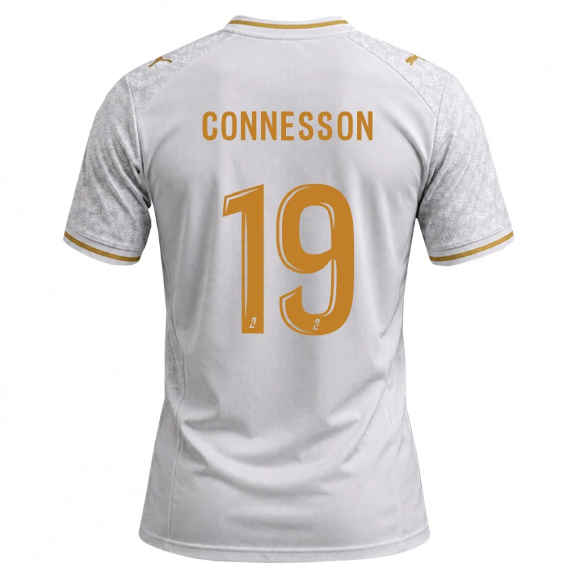 Danxen Uomo Maglia Adele Connesson #19 Bianco Grigio Goldenrod Kit Gara Away 2026/27 Maglietta