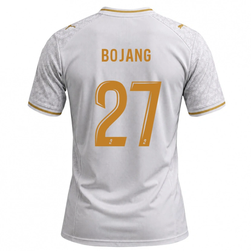 Danxen Uomo Maglia Adama Bojang #27 Bianco Grigio Goldenrod Kit Gara Away 2026/27 Maglietta
