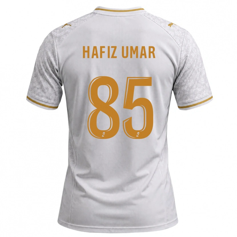 Danxen Uomo Maglia Hafiz Umar Ibrahim #85 Bianco Grigio Goldenrod Kit Gara Away 2026/27 Maglietta