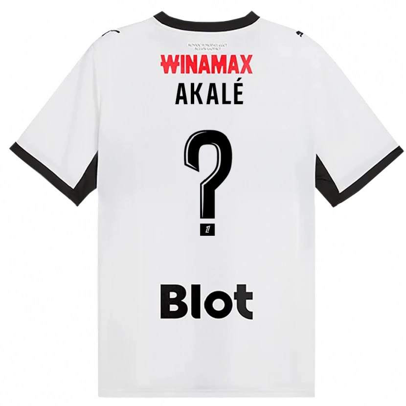 Danxen Uomo Maglia Joakim Akalé #0 Nero Bianco Rosso Kit Gara Away 2026/27 Maglietta