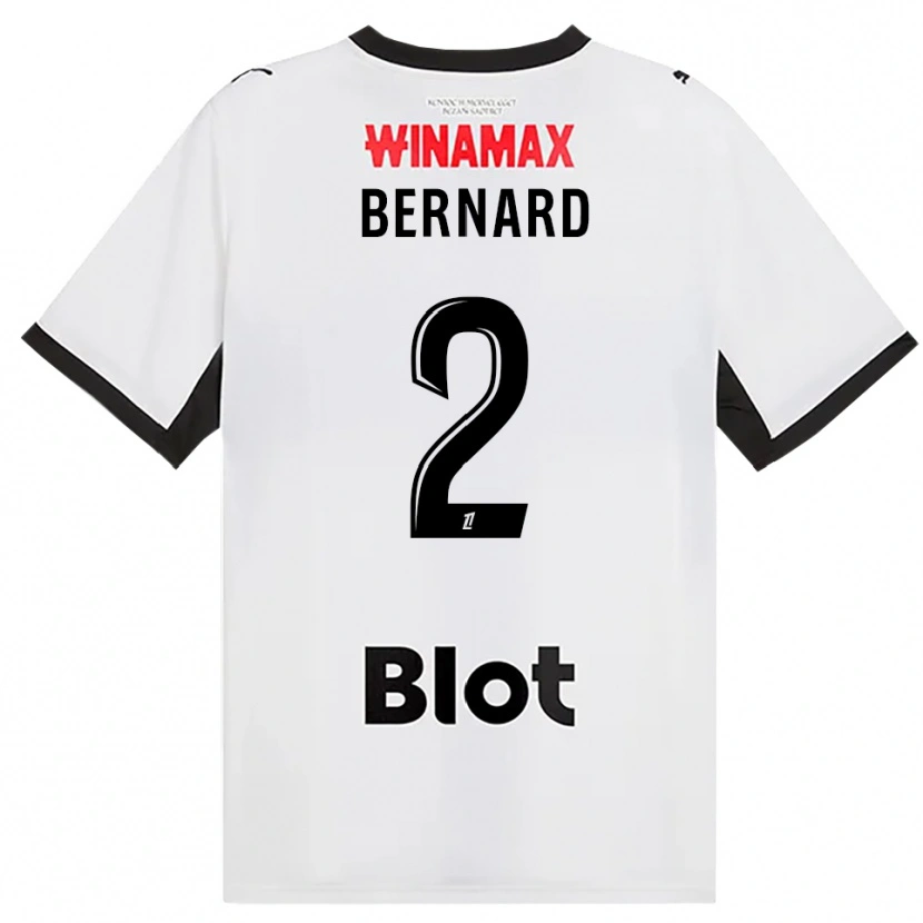 Danxen Uomo Maglia Alexis Bernard #2 Nero Bianco Rosso Kit Gara Away 2026/27 Maglietta