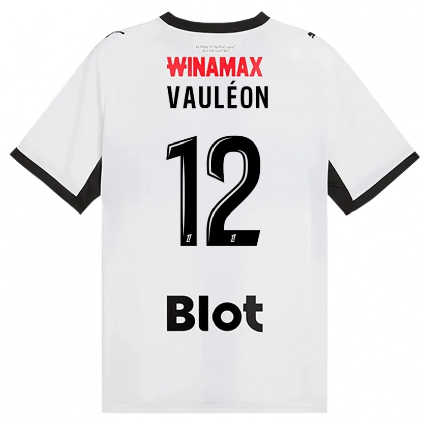 Danxen Uomo Maglia Antoine Vauléon #12 Nero Bianco Rosso Kit Gara Away 2026/27 Maglietta
