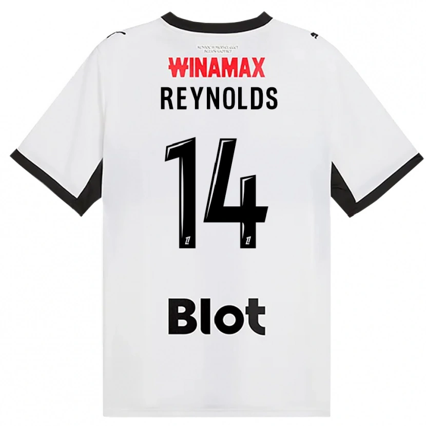 Danxen Uomo Maglia Bryan Reynolds #14 Nero Bianco Rosso Kit Gara Away 2026/27 Maglietta