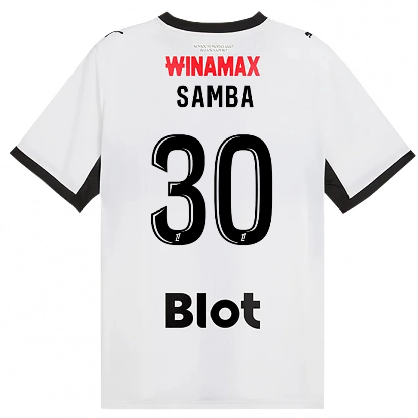 Danxen Uomo Maglia Brice Samba #30 Nero Bianco Rosso Kit Gara Away 2026/27 Maglietta