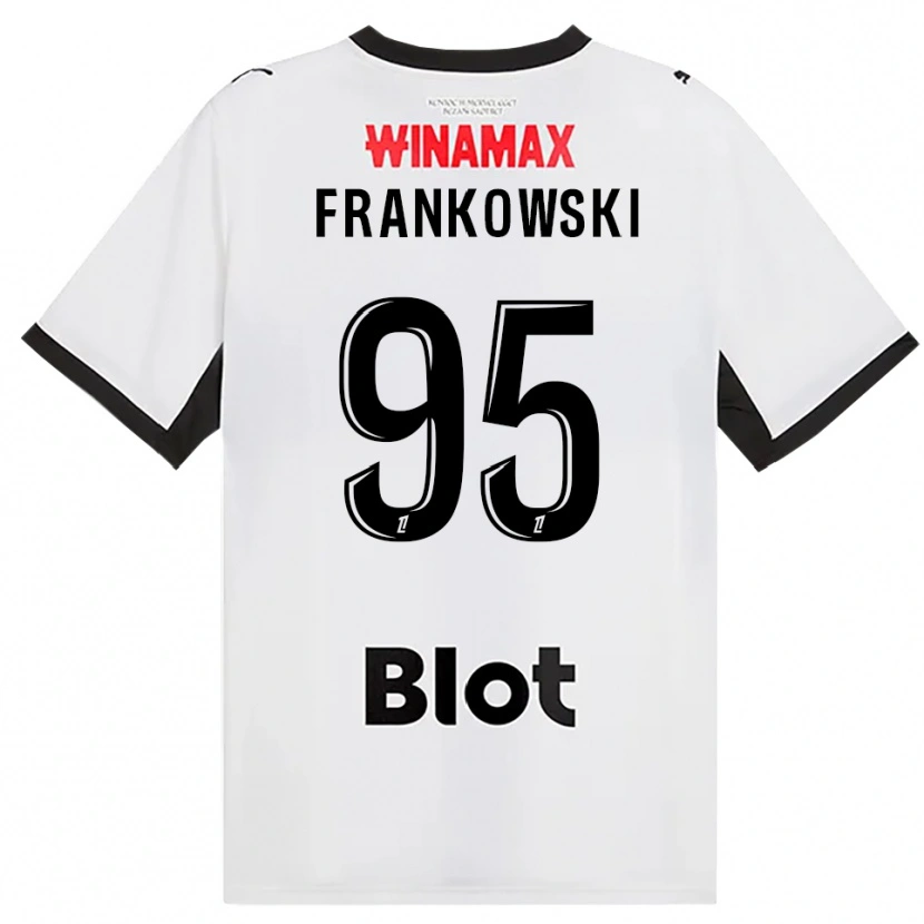 Danxen Uomo Maglia Przemyslaw Frankowski #95 Nero Bianco Rosso Kit Gara Away 2026/27 Maglietta