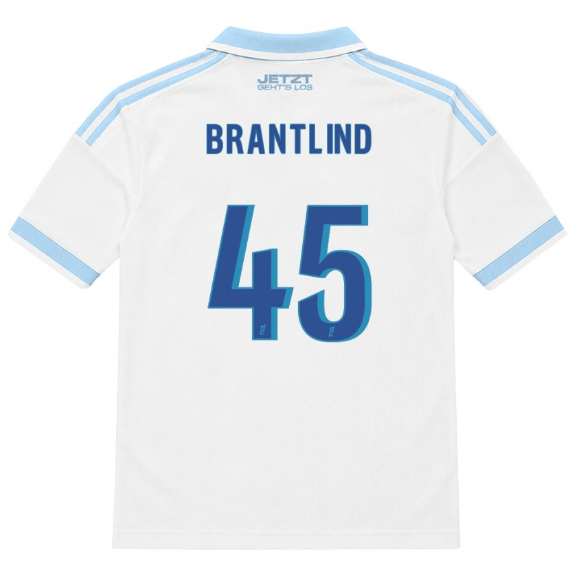 Danxen Uomo Maglia Benjamin Brantlind #45 Azzurro Chiaro Bianco Rosso Kit Gara Away 2026/27 Maglietta