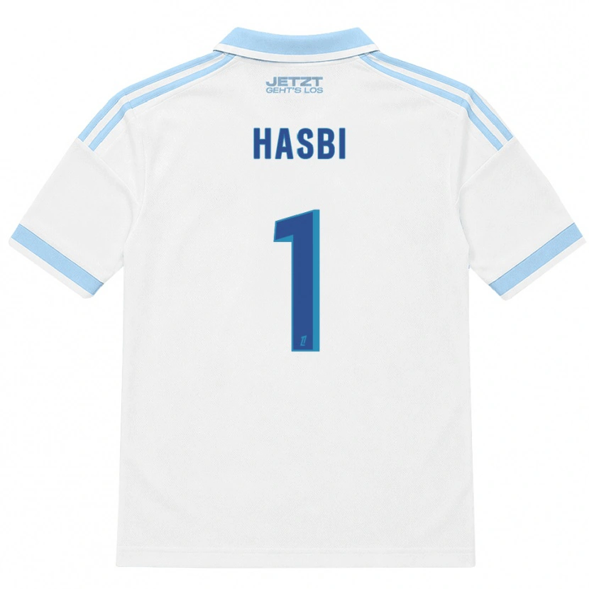 Danxen Uomo Maglia Walid Hasbi #1 Azzurro Chiaro Bianco Rosso Kit Gara Away 2026/27 Maglietta