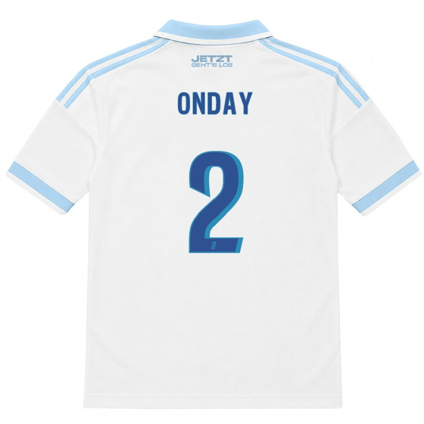 Danxen Uomo Maglia Georges Onday #2 Azzurro Chiaro Bianco Rosso Kit Gara Away 2026/27 Maglietta