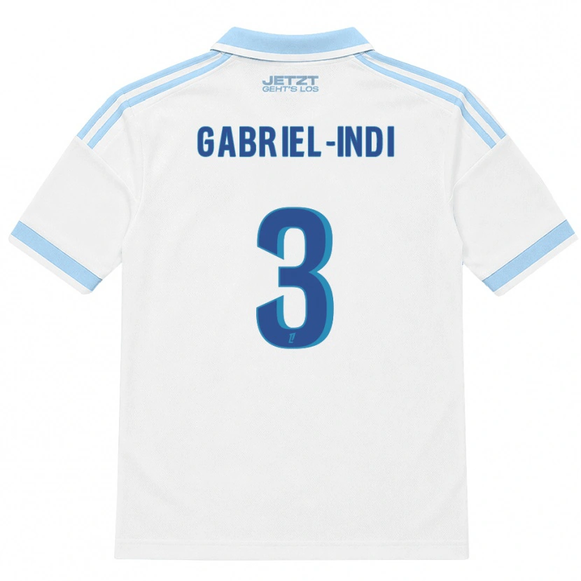 Danxen Uomo Maglia Amizade Gabriel-Indi #3 Azzurro Chiaro Bianco Rosso Kit Gara Away 2026/27 Maglietta