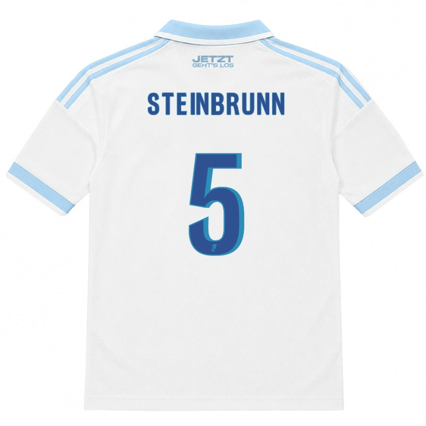 Danxen Uomo Maglia Théo Steinbrunn #5 Azzurro Chiaro Bianco Rosso Kit Gara Away 2026/27 Maglietta