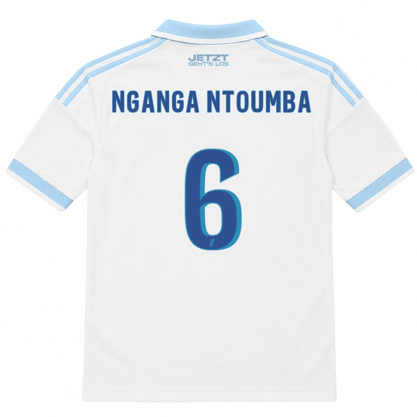 Danxen Uomo Maglia Monfils Nganga Ntoumba #6 Azzurro Chiaro Bianco Rosso Kit Gara Away 2026/27 Maglietta