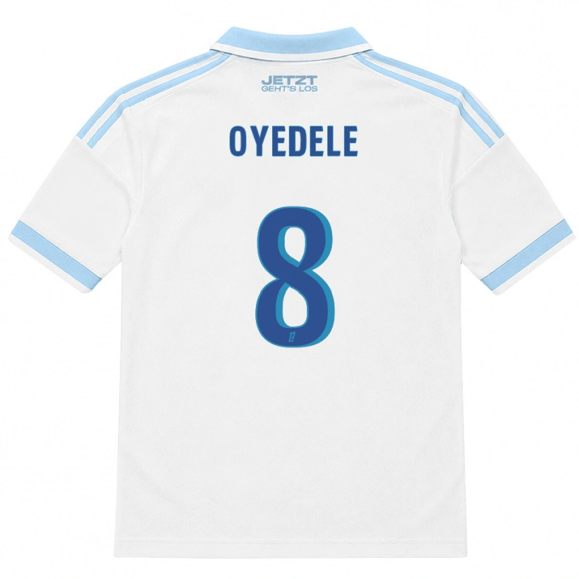 Danxen Uomo Maglia Maxi Oyedele #8 Azzurro Chiaro Bianco Rosso Kit Gara Away 2026/27 Maglietta