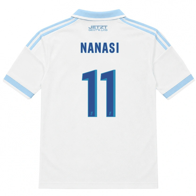 Danxen Uomo Maglia Sebastian Nanasi #11 Azzurro Chiaro Bianco Rosso Kit Gara Away 2026/27 Maglietta