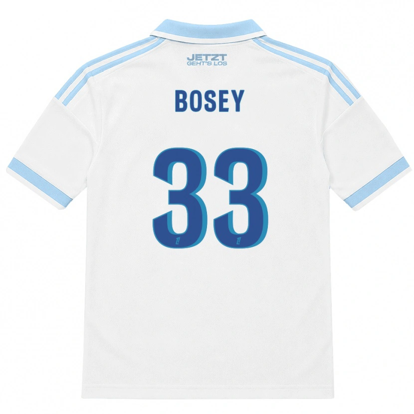Danxen Uomo Maglia Jean-Baptiste Bosey #33 Azzurro Chiaro Bianco Rosso Kit Gara Away 2026/27 Maglietta