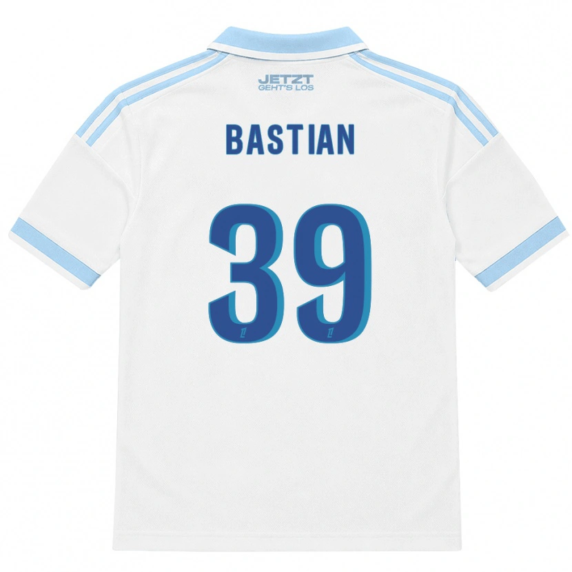 Danxen Uomo Maglia Maxime Bastian #39 Azzurro Chiaro Bianco Rosso Kit Gara Away 2026/27 Maglietta