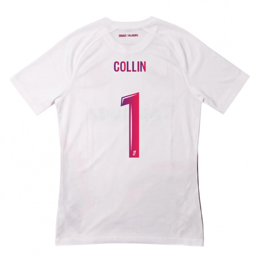 Danxen Uomo Maglia Théo Collin #1 Bianco Rosa Viola Kit Gara Away 2026/27 Maglietta