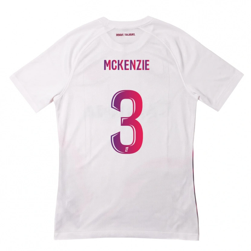 Danxen Uomo Maglia Mark Mckenzie #3 Bianco Rosa Viola Kit Gara Away 2026/27 Maglietta