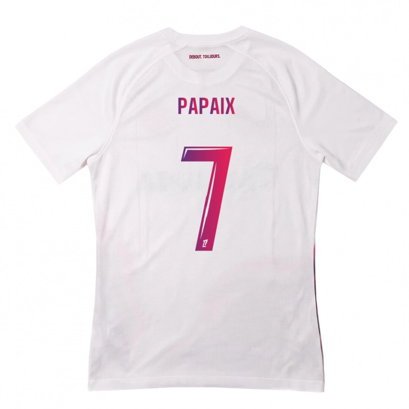 Danxen Uomo Maglia Marie Papaix #7 Bianco Rosa Viola Kit Gara Away 2026/27 Maglietta