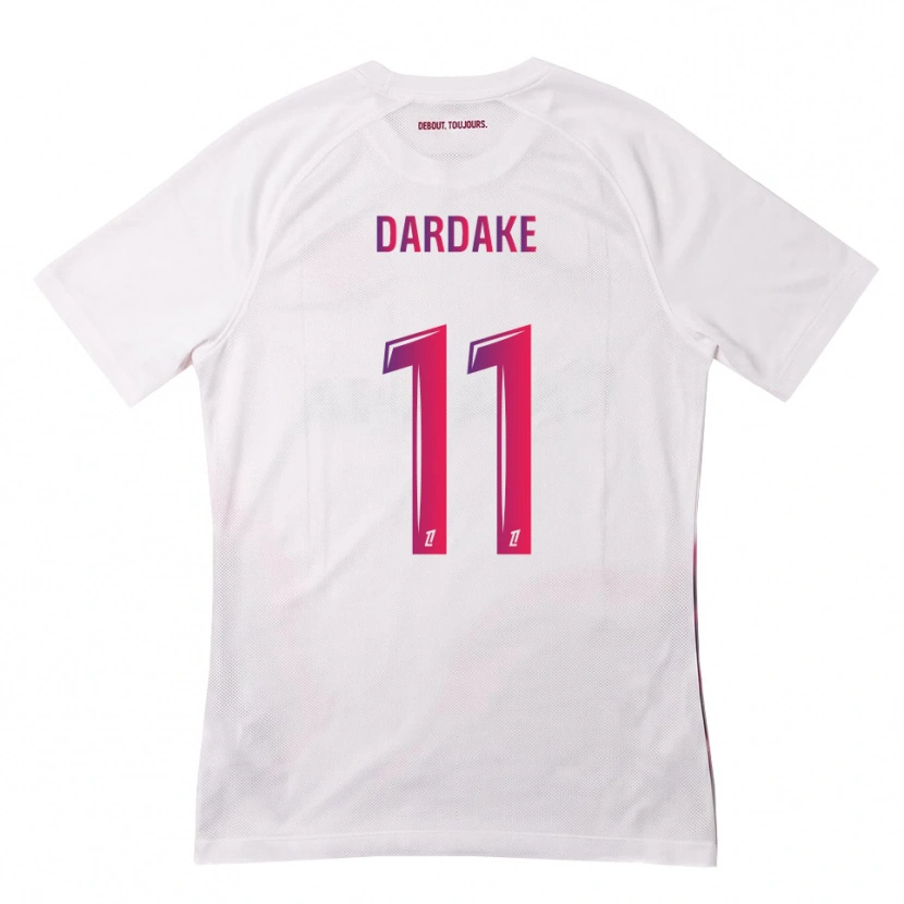 Danxen Uomo Maglia Wassim Dardake #11 Bianco Rosa Viola Kit Gara Away 2026/27 Maglietta