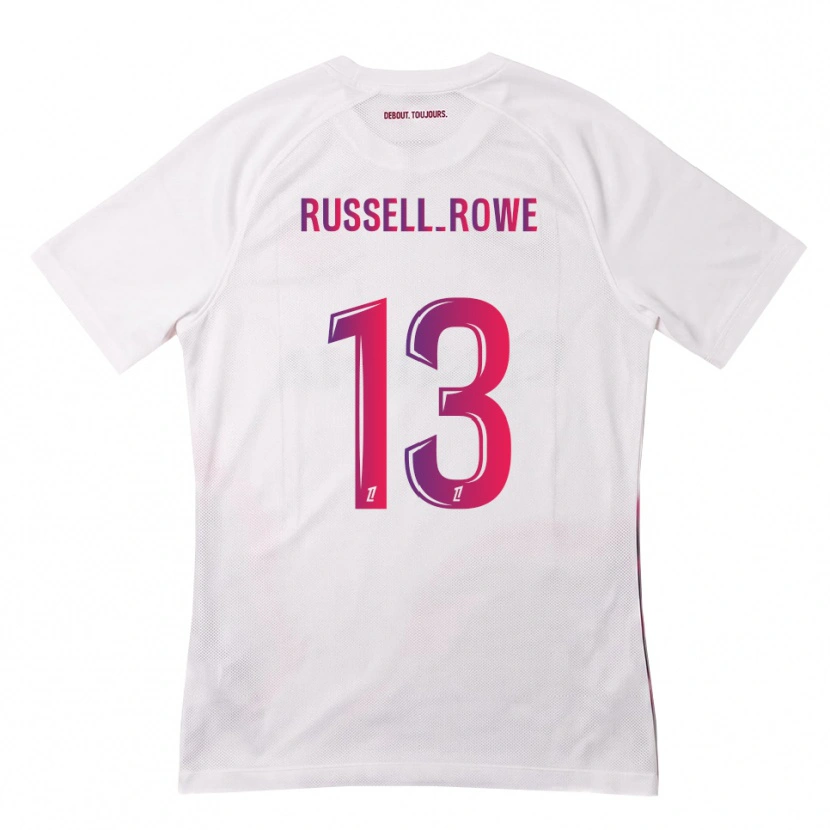 Danxen Uomo Maglia Jacen Russell-Rowe #13 Bianco Rosa Viola Kit Gara Away 2026/27 Maglietta