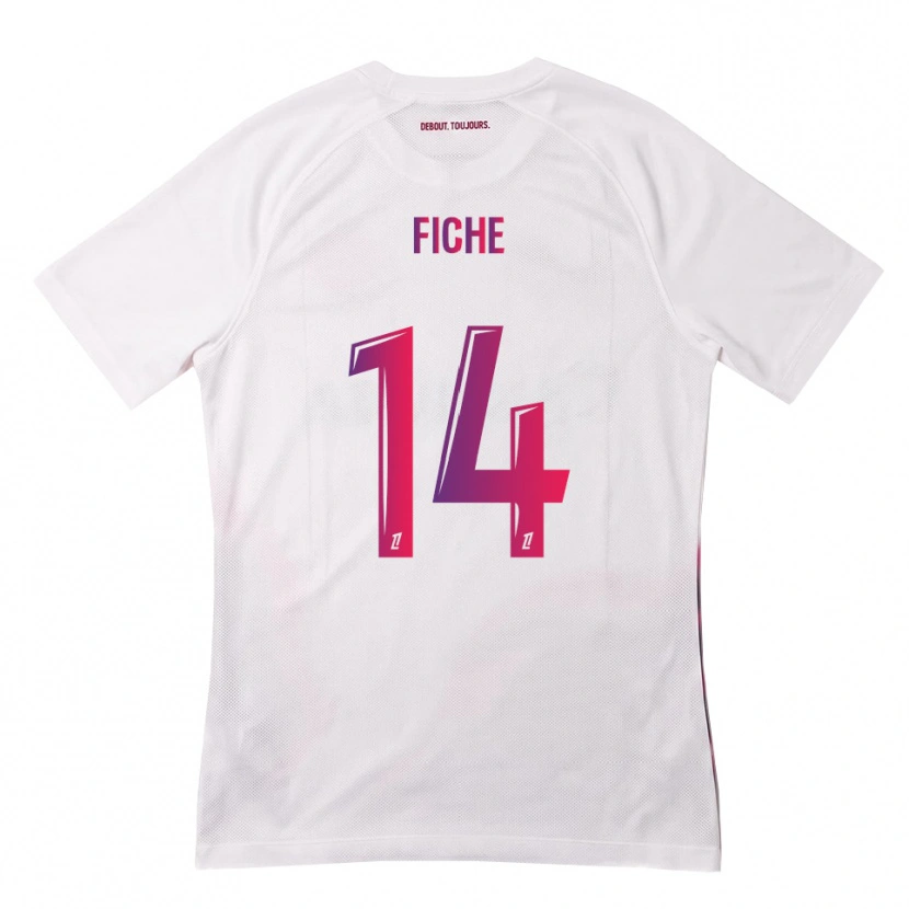 Danxen Uomo Maglia Anis Fiche #14 Bianco Rosa Viola Kit Gara Away 2026/27 Maglietta