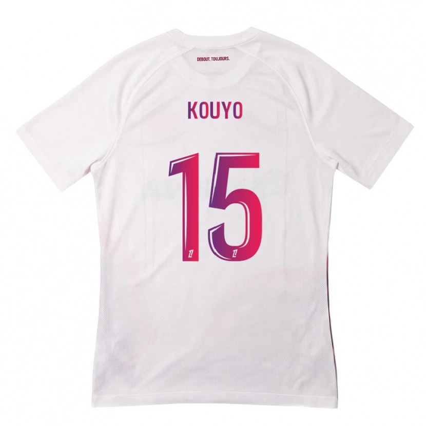 Danxen Uomo Maglia Dan Kouyo #15 Bianco Rosa Viola Kit Gara Away 2026/27 Maglietta