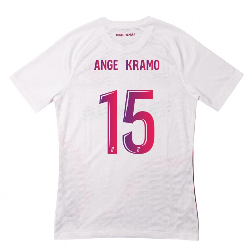 Danxen Uomo Maglia Marie Ange Kramo #15 Bianco Rosa Viola Kit Gara Away 2026/27 Maglietta