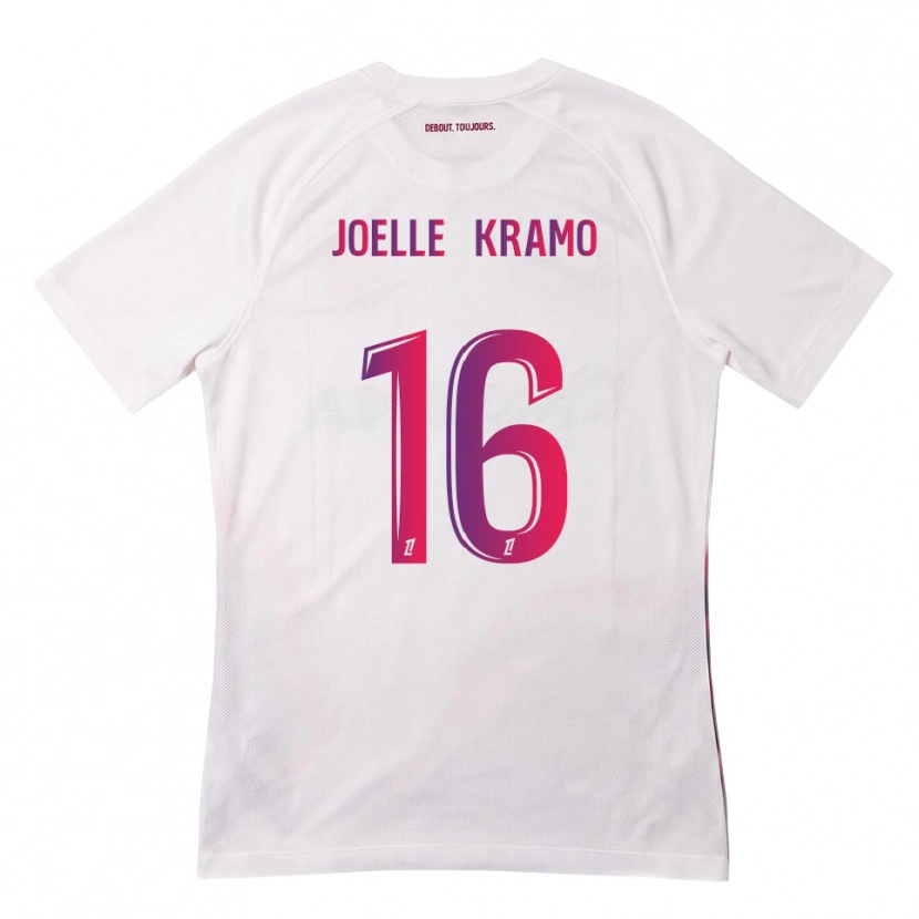 Danxen Uomo Maglia Marie Joelle Kramo #16 Bianco Rosa Viola Kit Gara Away 2026/27 Maglietta