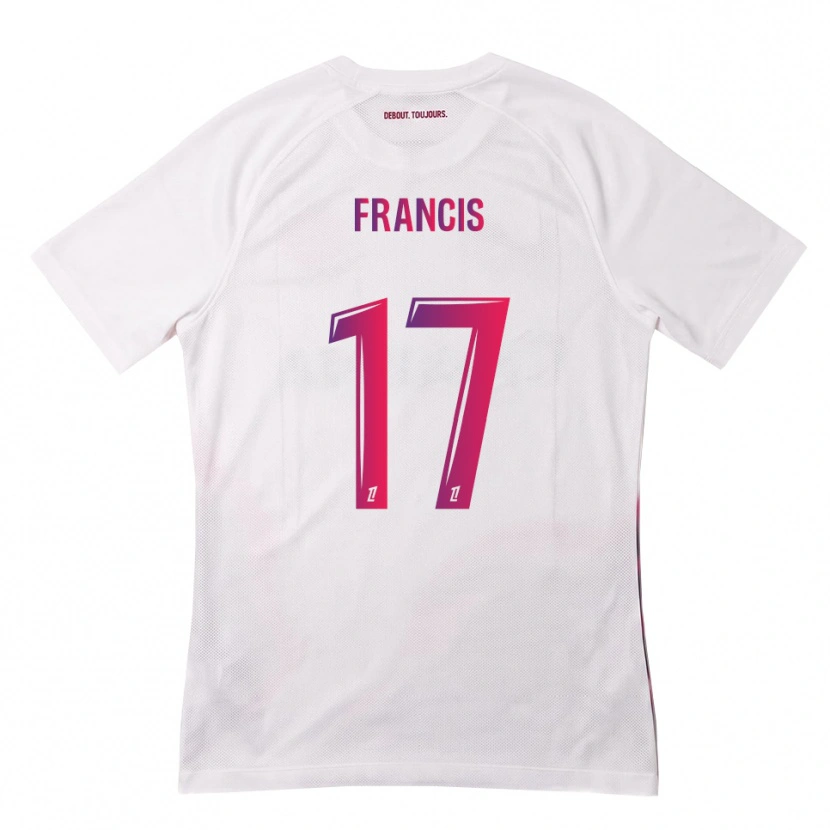 Danxen Uomo Maglia Abu Francis #17 Bianco Rosa Viola Kit Gara Away 2026/27 Maglietta
