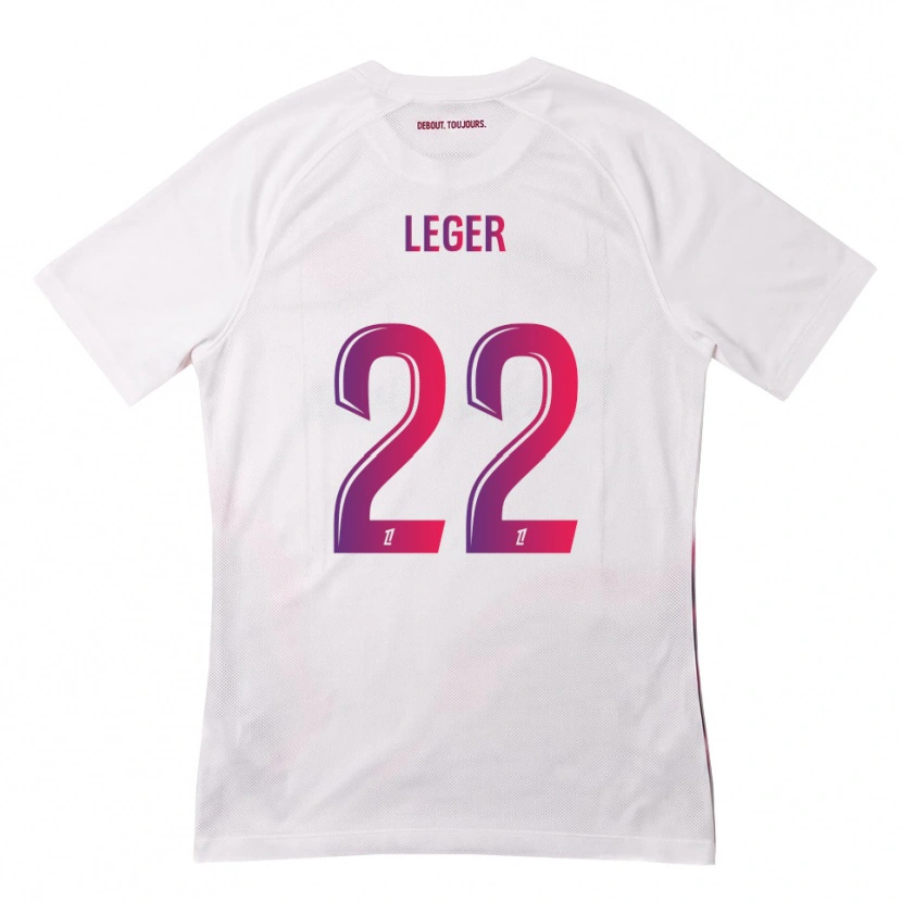 Danxen Uomo Maglia Christelle Léger #22 Bianco Rosa Viola Kit Gara Away 2026/27 Maglietta