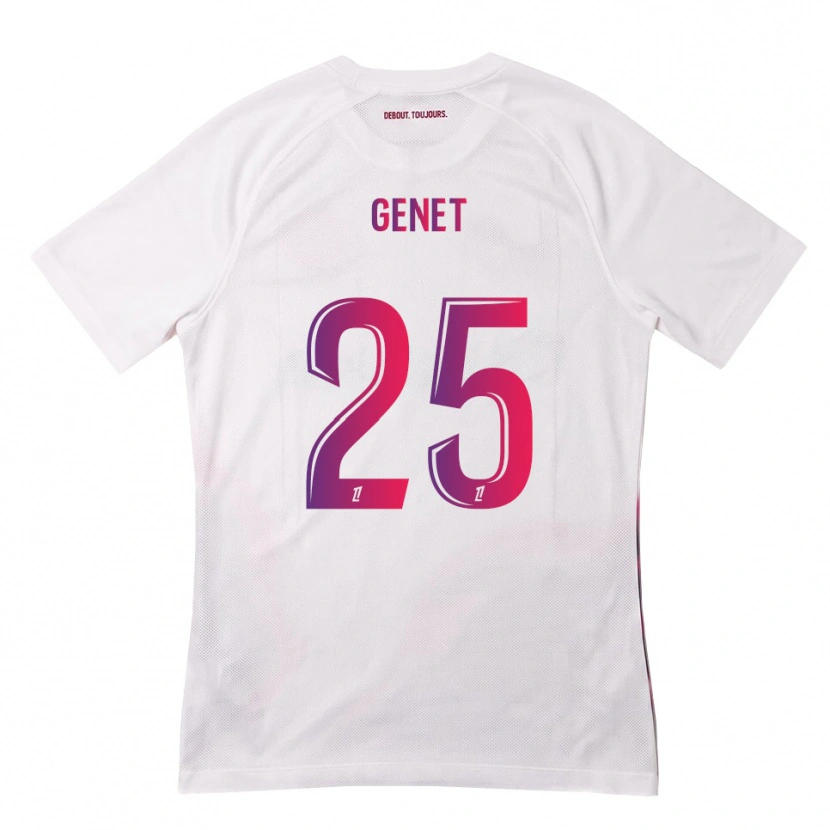 Danxen Uomo Maglia Marine Genet #25 Bianco Rosa Viola Kit Gara Away 2026/27 Maglietta