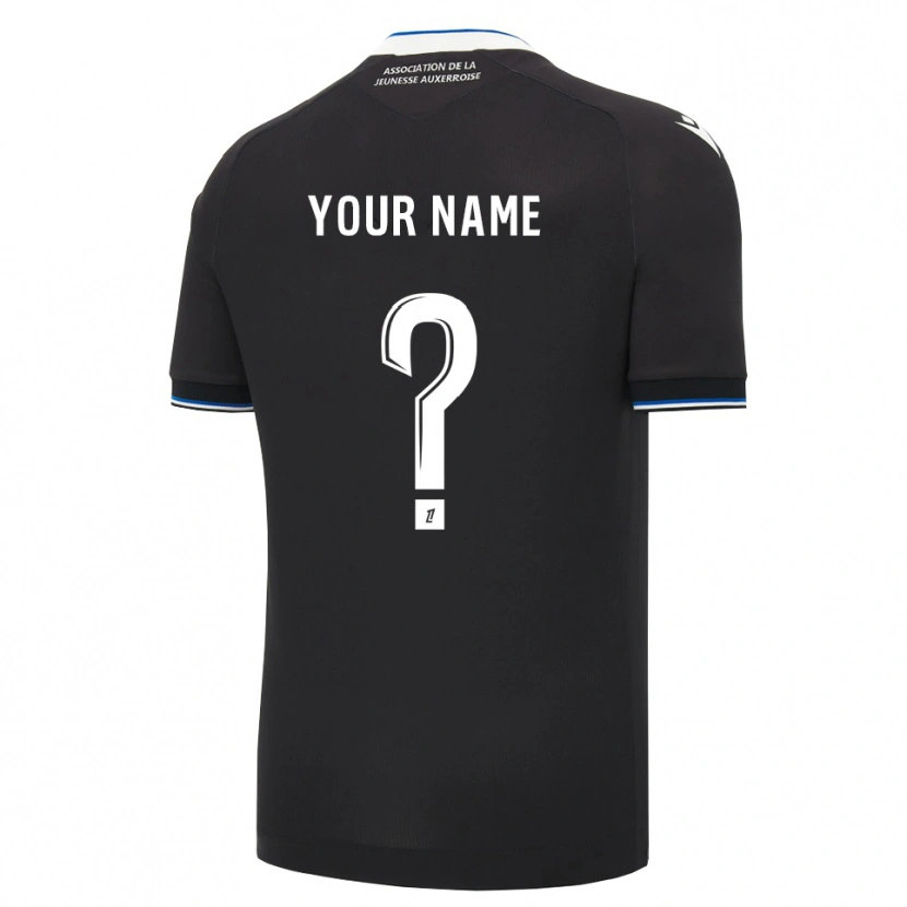Danxen Uomo Maglia Il Tuo Nome #0 Nero Blu Bianco Kit Gara Away 2026/27 Maglietta