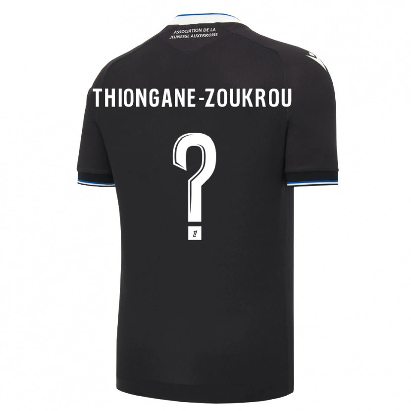 Danxen Uomo Maglia Ackah-Tidiane Zoukrou #0 Nero Blu Bianco Kit Gara Away 2026/27 Maglietta