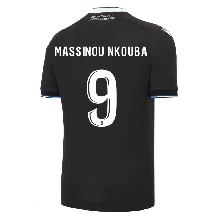 Danxen Uomo Maglia Pierre Massinou Nkouba #9 Nero Blu Bianco Kit Gara Away 2026/27 Maglietta