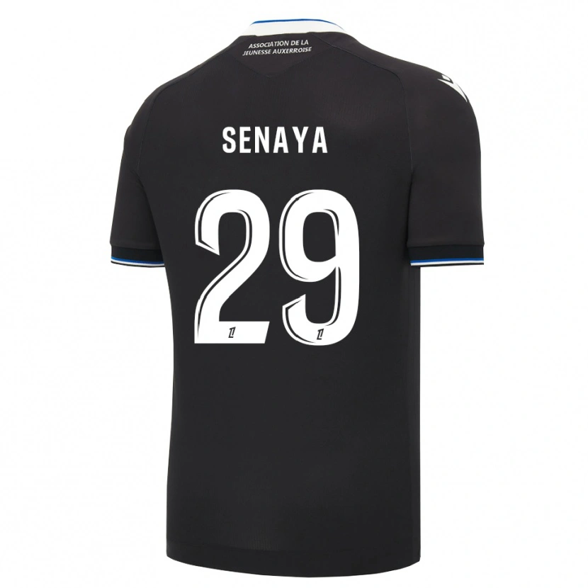 Danxen Uomo Maglia Marvin Senaya #29 Nero Blu Bianco Kit Gara Away 2026/27 Maglietta