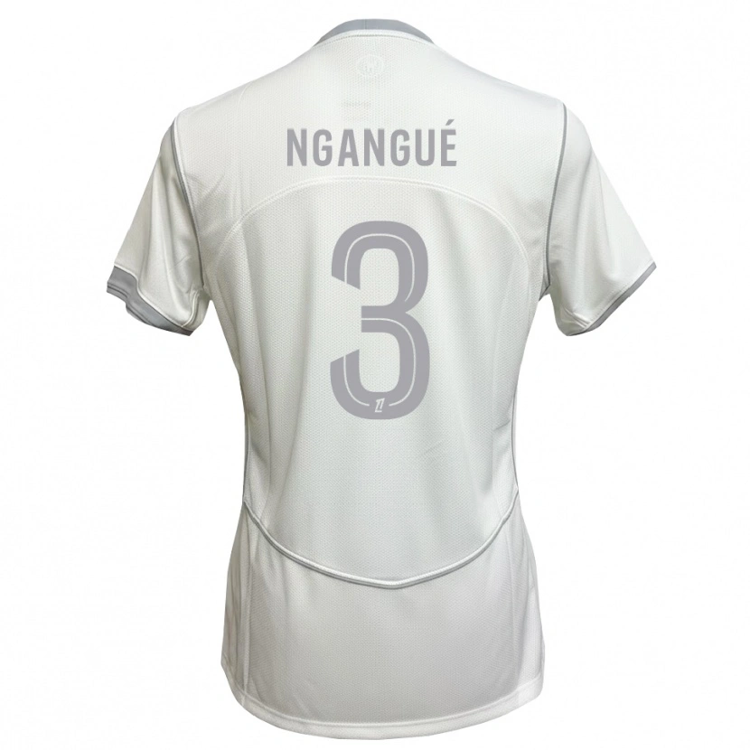 Danxen Uomo Maglia Maurice Ngangué #3 Bianco Grigio Kit Gara Away 2026/27 Maglietta