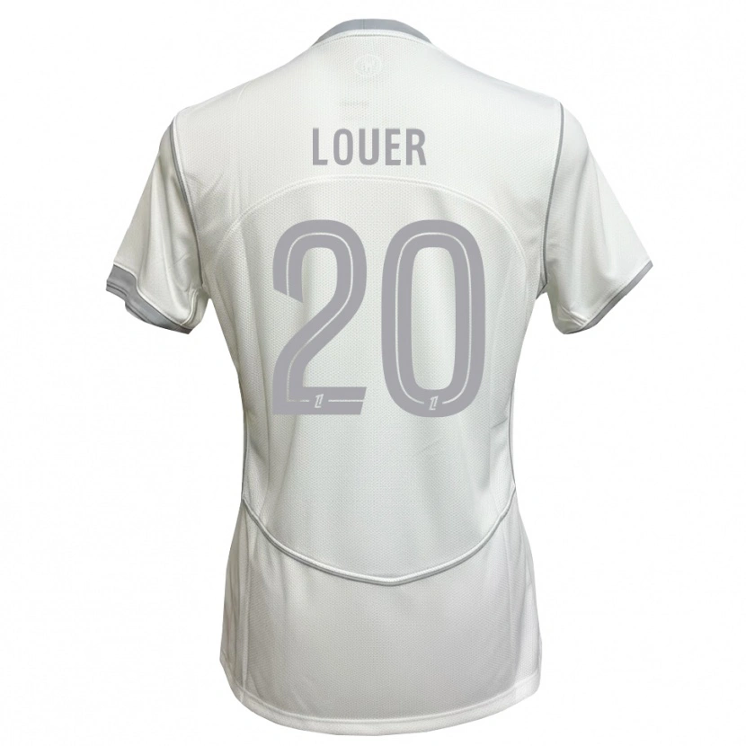 Danxen Uomo Maglia Marius Louër #20 Bianco Grigio Kit Gara Away 2026/27 Maglietta